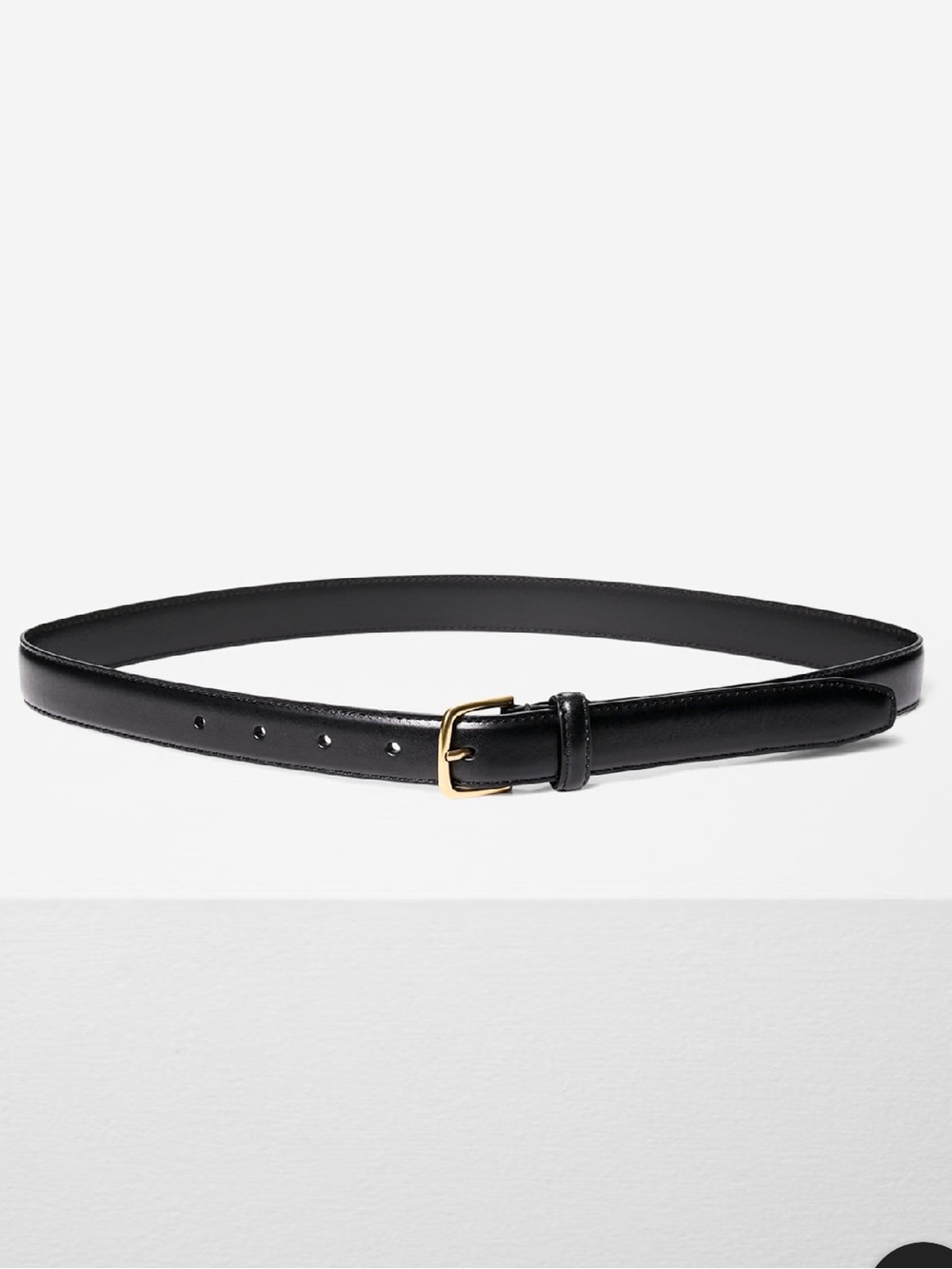 Aritzia Essential Solid Brass Leather Belt